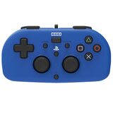 Controller -- Hori Mini Wired Gamepad (Blue) (PlayStation 4)